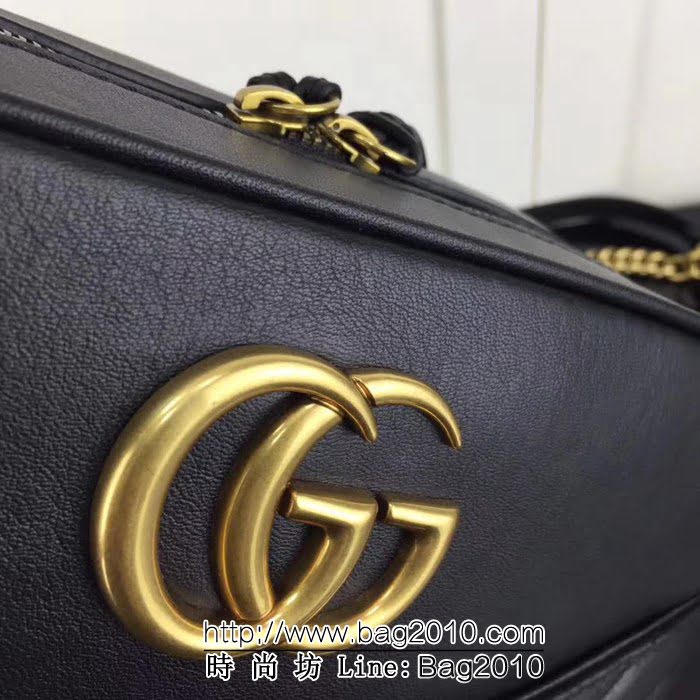 GUCCI古馳原單 新款專櫃品質原單貨實物實拍 443499 克色鏈條單肩斜挎包 HY1220